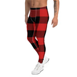 Scotstee Shop Tartan Plaid Men's Leggings Yoga Pants Clan Rob Roy MacGregor Modern Plaid Men Running Leggings