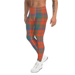 Scotstee Shop Tartan Plaid Men's Leggings Yoga Pants Clan Robertson Ancient Plaid Men Running Leggings