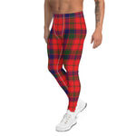 Scotstee Shop Tartan Plaid Men's Leggings Yoga Pants Clan Robertson Modern Plaid Men Running Leggings