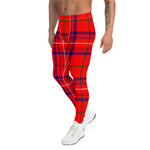 Scotstee Shop Tartan Plaid Men's Leggings Yoga Pants Clan Rose Plaid Men Running Leggings