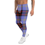 Scotstee Shop Tartan Plaid Men's Leggings Yoga Pants Clan Rutherford Plaid Men Running Leggings