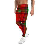 Scotstee Shop Tartan Plaid Men's Leggings Yoga Pants Clan Seton Plaid Men Running Leggings