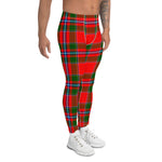 Scotstee Shop Tartan Plaid Men's Leggings Yoga Pants Clan Paterson Plaid Men Running Leggings