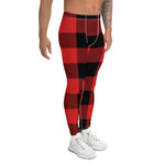 Scotstee Shop Tartan Plaid Men's Leggings Yoga Pants Clan Rob Roy MacGregor Modern Plaid Men Running Leggings