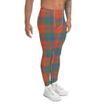 Scotstee Shop Tartan Plaid Men's Leggings Yoga Pants Clan Robertson Ancient Plaid Men Running Leggings