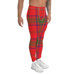 Scotstee Shop Tartan Plaid Men's Leggings Yoga Pants Clan Ross Modern Plaid Men Running Leggings