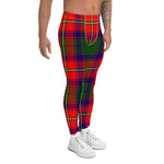 Scotstee Shop Tartan Plaid Men's Leggings Yoga Pants Clan Roxburgh District Plaid Men Running Leggings