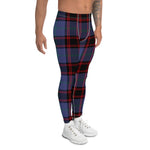 Scotstee Shop Tartan Plaid Men's Leggings Yoga Pants Clan Rutherford Hunting Plaid Men Running Leggings