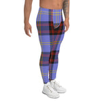Scotstee Shop Tartan Plaid Men's Leggings Yoga Pants Clan Rutherford Plaid Men Running Leggings