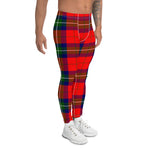 Scotstee Shop Tartan Plaid Men's Leggings Yoga Pants Clan Ruthven Plaid Men Running Leggings