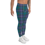 Scotstee Shop Tartan Plaid Men's Leggings Yoga Pants Clan Sandilands Modern Plaid Men Running Leggings