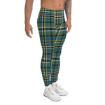 Scotstee Shop Tartan Plaid Men's Leggings Yoga Pants Clan Scott Green Ancient Plaid Men Running Leggings