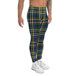 Scotstee Shop Tartan Plaid Men's Leggings Yoga Pants Clan Scott Green Modern Plaid Men Running Leggings