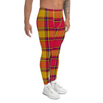 Scotstee Shop Tartan Plaid Men's Leggings Yoga Pants Clan Scrymgeour Plaid Men Running Leggings
