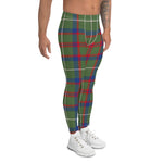 Scotstee Shop Tartan Plaid Men's Leggings Yoga Pants Clan Shaw Green Modern Plaid Men Running Leggings