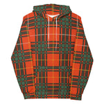 christmas hoodie mens, christmas hoodies womens, ugly hoodie, xmas hoodie, ugly christmas hoodie, funny christmas hoodies, Tartan Plaid Hoodie Clan Crosby Plaid Hoodie Women's, Plaid Hoodie Mens, Orange Plaid Christmas Hoodie