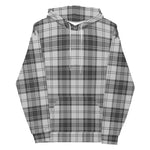 christmas hoodie mens, christmas hoodies womens, ugly hoodie, xmas hoodie, ugly christmas hoodie, funny christmas hoodies, Tartan Plaid Hoodie Clan Douglas Grey Modern Plaid Hoodie Women's, Plaid Hoodie Mens, Grey Plaid Christmas Hoodie