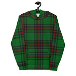 christmas hoodie mens, christmas hoodies womens, ugly hoodie, xmas hoodie, ugly christmas hoodie, funny christmas hoodies, Tartan Plaid Hoodie Clan Fife District Plaid Hoodie Women's, Plaid Hoodie Mens, Green Plaid Christmas Hoodie
