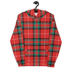 christmas hoodie mens, christmas hoodies womens, ugly hoodie, xmas hoodie, ugly christmas hoodie, funny christmas hoodies, Tartan Plaid Hoodie Clan Glas Red Plaid Hoodie Women's, Plaid Hoodie Mens, Red Plaid Christmas Hoodie