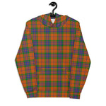 christmas hoodie mens, christmas hoodies womens, ugly hoodie, xmas hoodie, ugly christmas hoodie, funny christmas hoodies, Tartan Plaid Hoodie Clan Grant of Edinchat Plaid Hoodie Women's, Plaid Hoodie Mens, Orange Plaid Christmas Hoodie