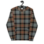 christmas hoodie mens, christmas hoodies womens, ugly hoodie, xmas hoodie, ugly christmas hoodie, funny christmas hoodies, Tartan Plaid Hoodie Clan Gunn Weathered Plaid Hoodie Women's, Plaid Hoodie Mens, Brown Plaid Christmas Hoodie