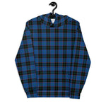 christmas hoodie mens, christmas hoodies womens, ugly hoodie, xmas hoodie, ugly christmas hoodie, funny christmas hoodies, Tartan Plaid Hoodie Clan Home Hume Plaid Hoodie Women's, Plaid Hoodie Mens, Blue Plaid Christmas Hoodie
