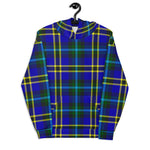 christmas hoodie mens, christmas hoodies womens, ugly hoodie, xmas hoodie, ugly christmas hoodie, funny christmas hoodies, Tartan Plaid Hoodie Clan Weir Modern Plaid Hoodie Women's, Plaid Hoodie Mens, Blue Plaid Christmas Hoodie