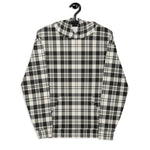 christmas hoodie mens, christmas hoodies womens, ugly hoodie, xmas hoodie, ugly christmas hoodie, funny christmas hoodies, Tartan Plaid Hoodie Clan Scott Black White Ancient Plaid Hoodie Women's, Plaid Hoodie Mens, White Plaid Christmas Hoodie