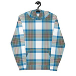 christmas hoodie mens, christmas hoodies womens, ugly hoodie, xmas hoodie, ugly christmas hoodie, funny christmas hoodies, Tartan Plaid Hoodie Clan Stewart Muted Blue Plaid Christmas Hoodie Women's, Plaid Hoodie Mens, Blue Plaid Christmas Hoodie
