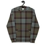 christmas hoodie mens, christmas hoodies womens, ugly hoodie, xmas hoodie, ugly christmas hoodie, funny christmas hoodies, Tartan Plaid Hoodie Clan Stewart Old Weathered Plaid Hoodie Women's, Plaid Hoodie Mens, Brown Plaid Christmas Hoodie