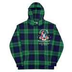 Scotstee Shop - Tartan Hoodie Clan Abercrombie Scottish American Quote America is My Home But Scotland Forever Runs Through My Veins Plaid Hoodie