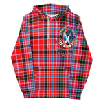 Scotstee Shop - Tartan Hoodie Clan Aberdeen Scottish American Quote America is My Home But Scotland Forever Runs Through My Veins Plaid Hoodie