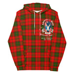 Scotstee Shop - Tartan Hoodie Clan Adair Scottish American Quote America is My Home But Scotland Forever Runs Through My Veins Plaid Hoodie
