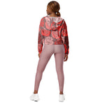 Women’s cropped windbreaker Bed of Roses Flower Summer Rose Women's Cropped Windbreaker
