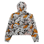 Women’s cropped windbreaker Cute Seamless Ditsy Floral Pattern Colorful Flower Summer Rose Women's Cropped Windbreaker
