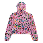 Women’s cropped windbreaker Colorful Assorted Flowers Summer Rose Women's Cropped Windbreaker