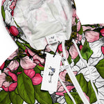 Women’s cropped windbreaker Apple Blossoms Wild Flower and Bees Summer Rose Women's Cropped Windbreaker Jacket