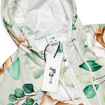 Women’s cropped windbreaker Beautiful Flowers Floral Pattern Summer Rose Women's Cropped Windbreaker