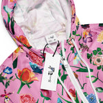 Women’s cropped windbreaker Colorful Assorted Flowers Summer Rose Women's Cropped Windbreaker