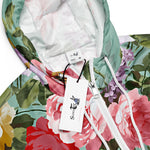 Women’s cropped windbreaker Elegant Modern Floral Summer Rose Women's Cropped Windbreaker