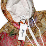 Women’s cropped windbreaker Field of Roses Gold Highlights Summer Rose Women's Cropped Windbreaker