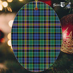 Allison Tartan Oval Ornaments, Christmas Tree Ornament, Plaid Christmas Ornaments, Ceramic Oval Christmas Tree Decoration, Tartan Oval Ornaments, Christmas Tree Ornament, Plaid Christmas Ornaments, Ceramic Oval Christmas Tree Decoration