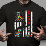 Scotstee Shop - American Flag Autism Mom Dinosaur Awareness Autistic 4th of July Shirt autism awareness shirts