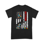 Scotstee Shop - American Flag Autism Mom Dinosaur Awareness Autistic 4th of July Shirt autism awareness shirts