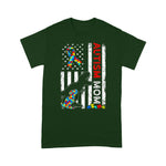 Scotstee Shop - American Flag Autism Mom Dinosaur Awareness Autistic 4th of July Shirt autism awareness shirts