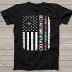 Scotstee Shop - American Flag Best Autism Papaw Ever Autism Awareness Gift 4th Of July Shirt autism awareness shirts
