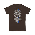 Scotstee Shop - American Flag Blue Thin Line Apparel School Resource Officer 4th Of July Shirt Blue Line Flag Shirts
