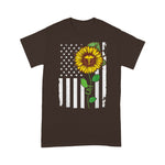 Scotstee Shop - American Flag CNA Sunflower Hippie CNA Gifts Sunflower 4th Of July Shirt