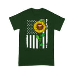 Scotstee Shop - American Flag CNA Sunflower Hippie CNA Gifts Sunflower 4th Of July Shirt