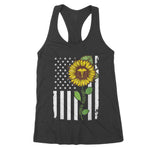American Flag Medical Assistant Sunflower Hippie 4th Of July Shirt Women's Tank Top - Scotstee Shop